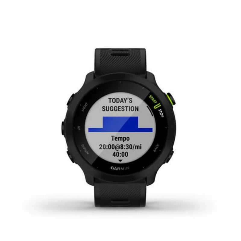 Garmin Forerunner 55, relógio de corrida GPS com exercícios diários sugeridos
