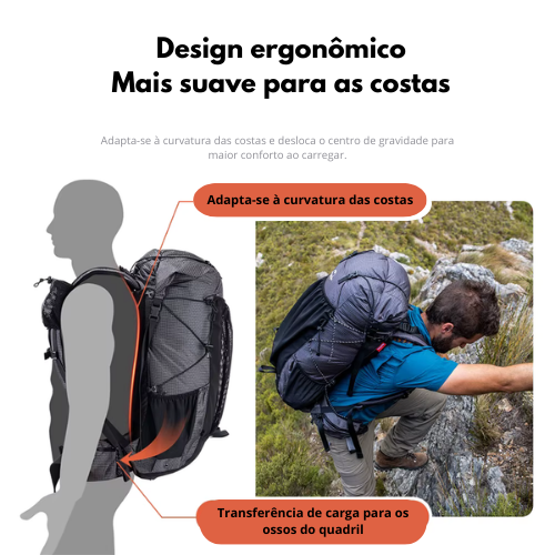 Mochila de caminhada impermeável Naturehike Rock 60+5l, cor: preto, design de tecido, 60l